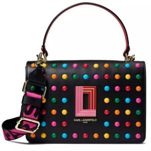 Karl Lagerfeld Paris Simone Crossbody Bag / Black Multi